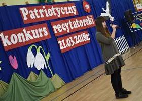 Patriotyczny konkurs recytatorski w SP 3