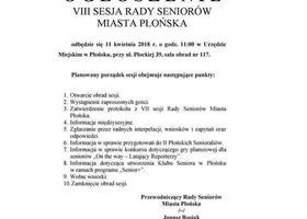 VIII sesja Rady Seniorów