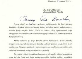 Podziękowanie 