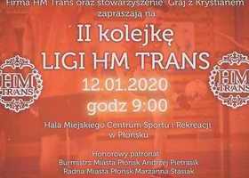 Zapraszamy na II kolejkę Ligi HM Trans