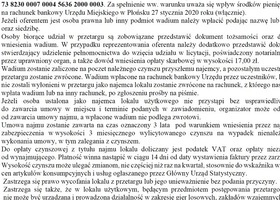 Przetarg ustny nieograniczony na wyłonienie najemcy lokalu użytkowego przy ulicy Zduńskiej 10