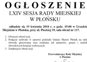 LXIV sesja rady Miejskiej w Płońsku