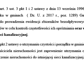 Komunikat dla właścicieli szamb i przydomowych oczyszczalni