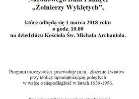 Narodowy Dzień Pamięci "Żołnierzy Wyklętych"